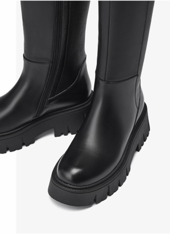 Women Sleek Straight‑Shaft Knee‑High Boots