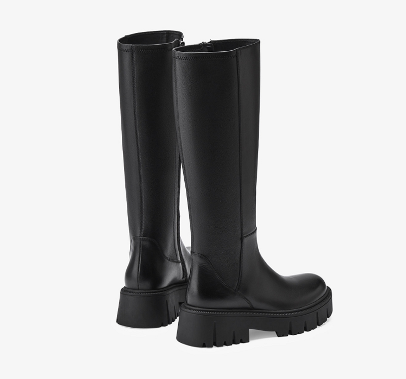 Women Sleek Straight‑Shaft Knee‑High Boots