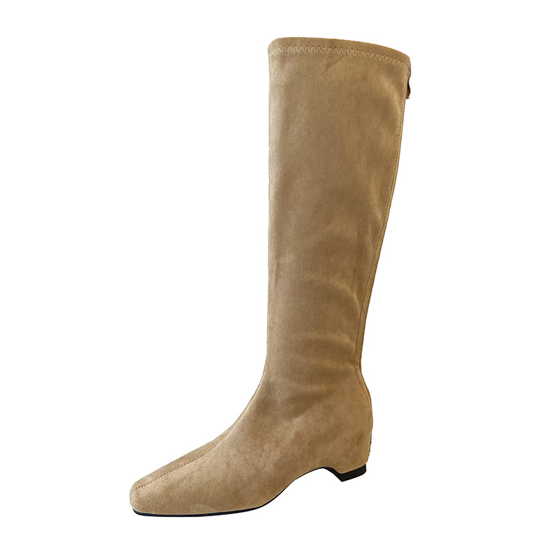 Women Sleek Straight‑Shaft Knee‑High Boots