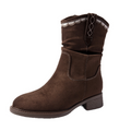 Women's Suede Western Ankle Boots