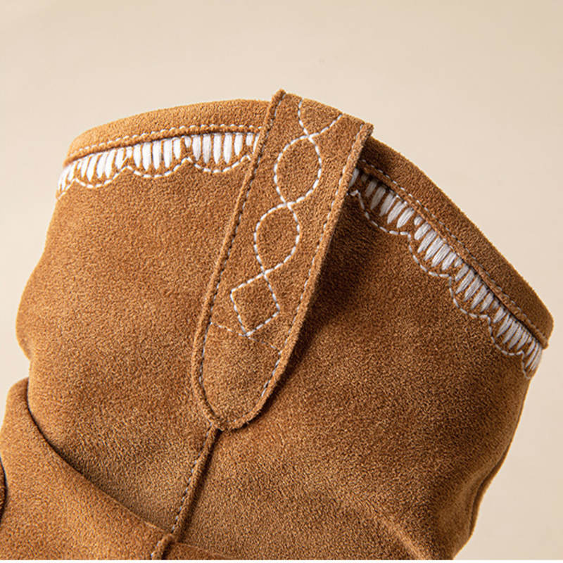 Women's Suede Western Ankle Boots