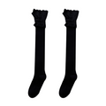 Women Lace Top Over the Knee Slouch Socks（3 pairs）